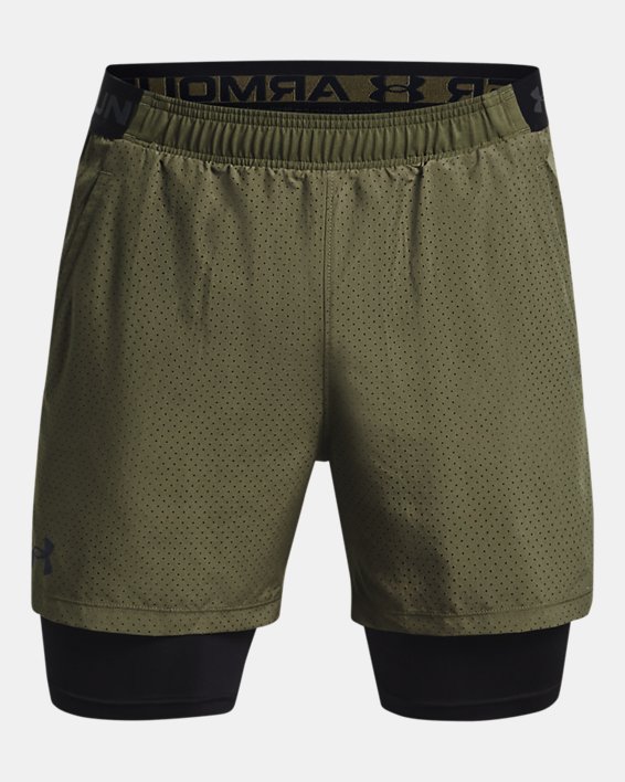 Men's UA Vanish Woven 2-in-1 Vent Shorts, Green, pdpMainDesktop image number 5